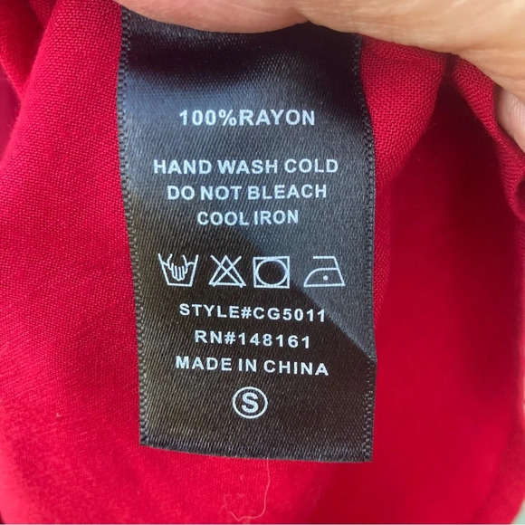 ALTER’D STATE Sz S Oversized Embroidered A-Line Puffy Sleeves V-Neck Mini Dress - Picture 10 of 11